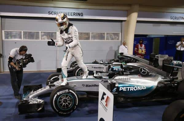 Bahrain Bonanza for Lewis Hamilton As he Wins For The 3rd Time in 2015